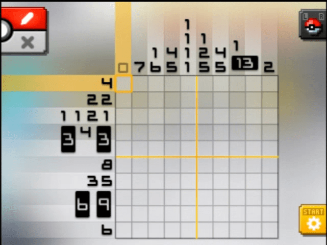 [ Pokemon Picross ] The puzzle of Alt-World stage [A00-04