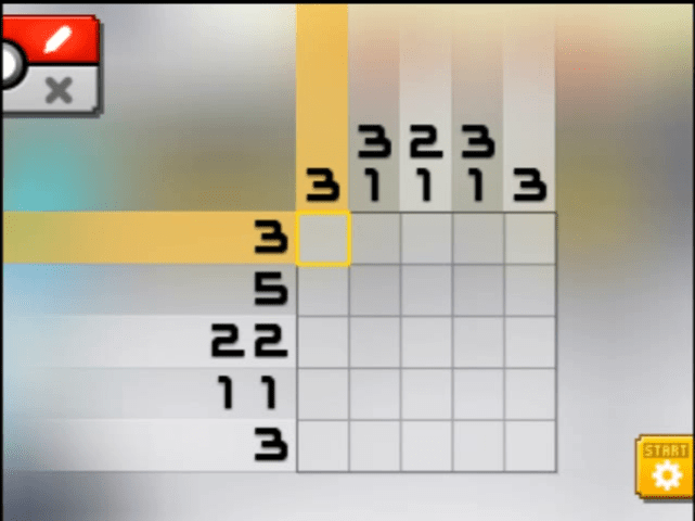[ Pokemon Picross ] The puzzle of Standard stage [S00-01