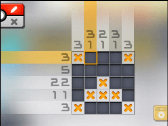 [ Pokemon Picross ] The answer of Standard stage [S00-01] and  the answer of Alt-World stage [A00-01]