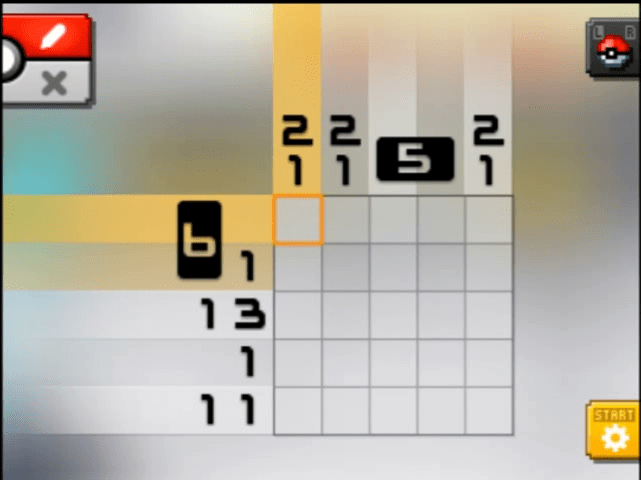 [ Pokemon Picross ] The puzzle of Standard stage [S00-06
