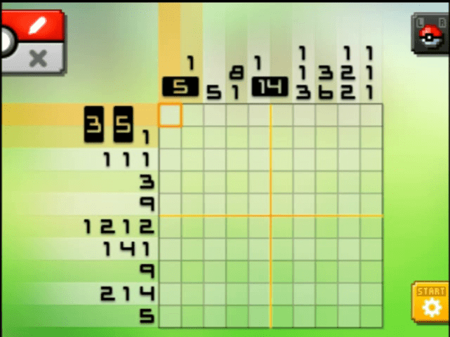 [ Pokemon Picross ] The puzzle of Alt-World stage [A01-02
