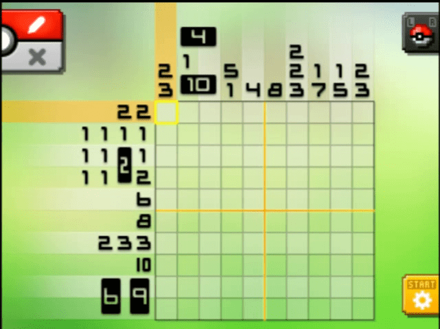 [ Pokemon Picross ] The puzzle of Alt-World stage [A01-03