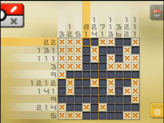 [ Pokemon Picross ] The answer of Standard stage [S01-01] and  the answer of Alt-World stage [A01-02]