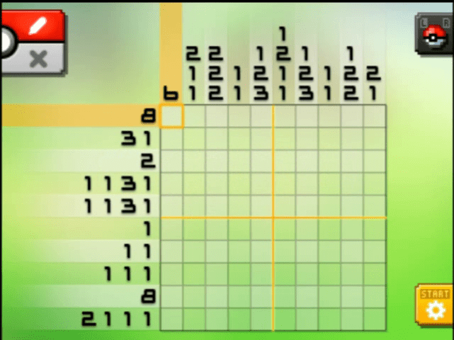 [ Pokemon Picross ] The puzzle of Standard stage [S01-03