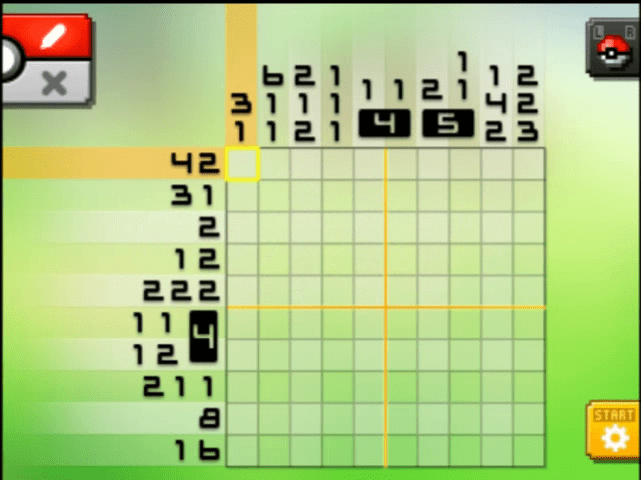 [ Pokemon Picross ] The puzzle of Alt-World stage [A02-01