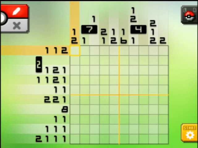 [ Pokemon Picross ] The puzzle of Alt-World stage [A03-02
