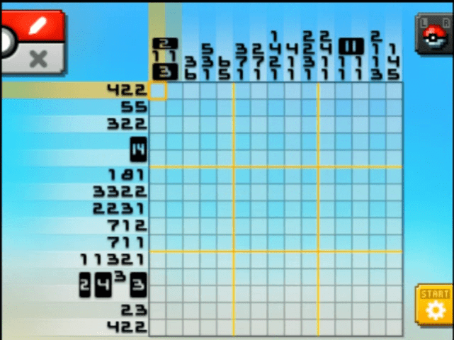 [ Pokemon Picross ] The puzzle of Alt-World stage [A03-05