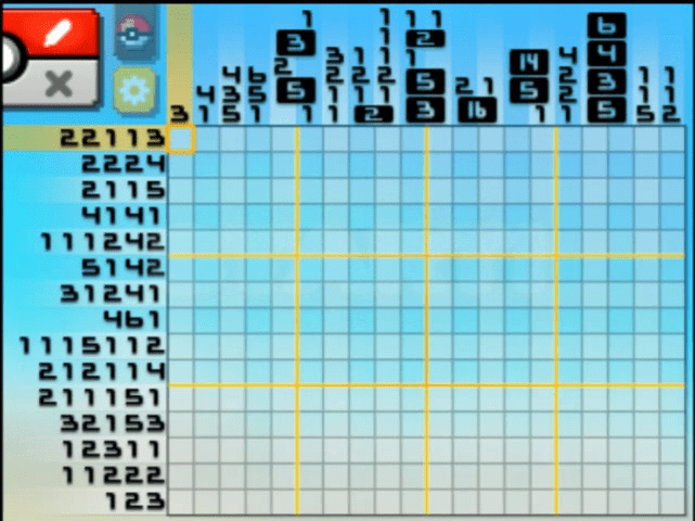 [ Pokemon Picross ] The puzzle of Alt-World stage [A03-06