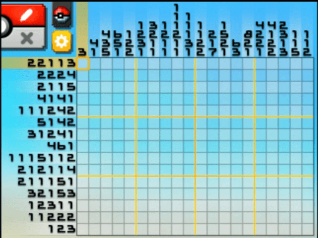 [ Pokemon Picross ] The puzzle of Standard stage [S03-06