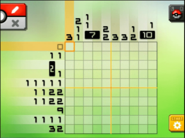 [ Pokemon Picross ] The puzzle of Alt-World stage [A04-02