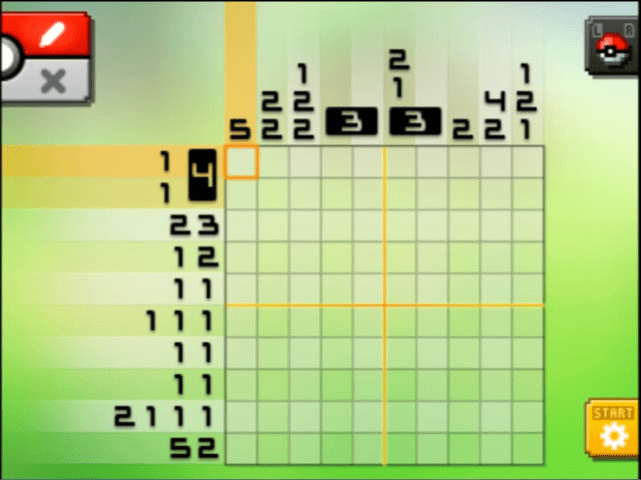 [ Pokemon Picross ] The puzzle of Alt-World stage [A04-04
