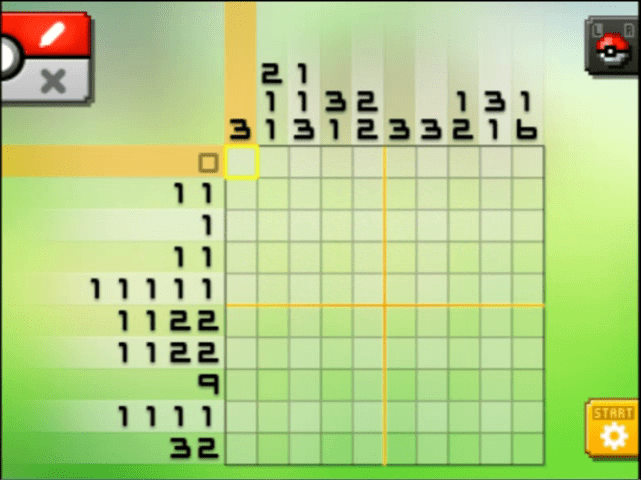 [ Pokemon Picross ] The puzzle of Standard stage [S04-01