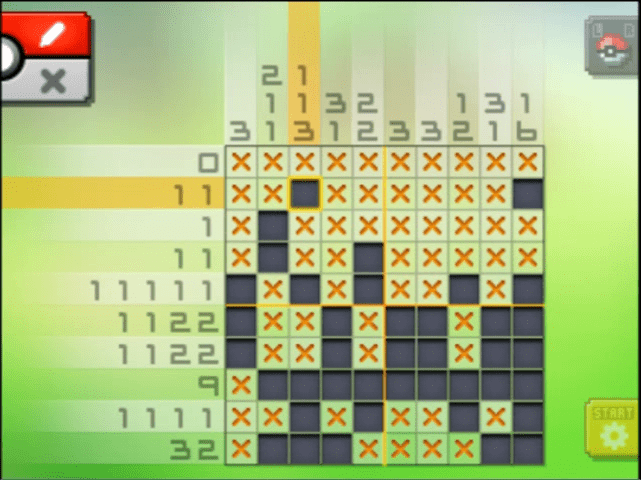[ Pokemon Picross ] The answer of Standard stage [S04-01] and  the answer of Alt-World stage [A04-02]
