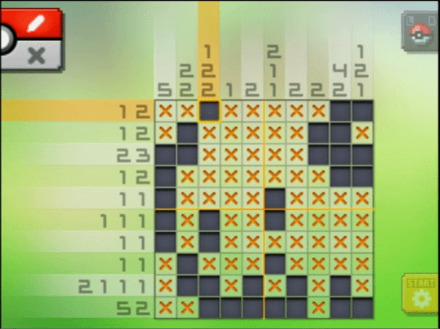 [ Pokemon Picross ] The answer of Standard stage [S04-06] and  the answer of Alt-World stage [A04-04]