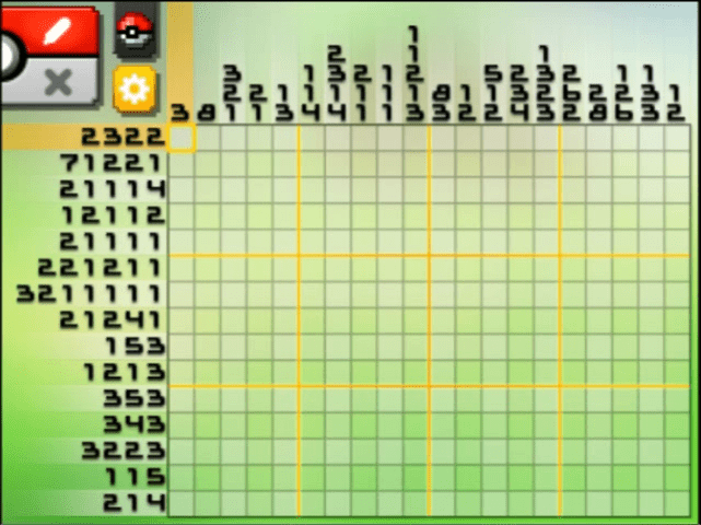 [ Pokemon Picross ] The puzzle of Standard stage [S04-07