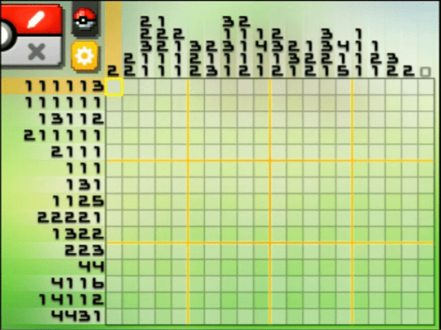 [ Pokemon Picross ] The puzzle of Standard stage [S04-08