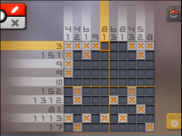 [ Pokemon Picross ] The answer of Standard stage [S05-01] and  the answer of Alt-World stage [A05-01]