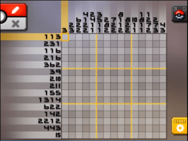 [ Pokemon Picross ] The puzzle of Standard stage [S05-02