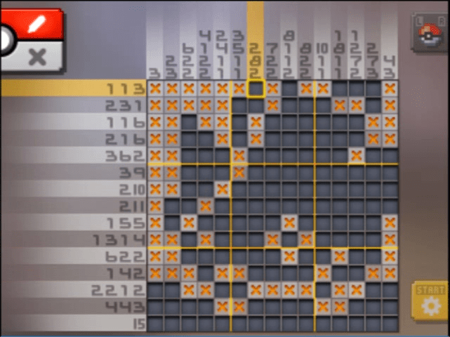 [ Pokemon Picross ] The answer of Standard stage [S05-02] and  the answer of Alt-World stage [A05-02]