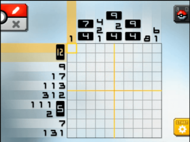[ Pokemon Picross ] The puzzle of Alt-World stage [A06-06