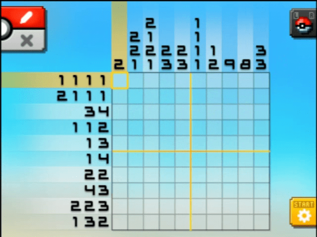 [ Pokemon Picross ] The puzzle of Standard stage [S07-03