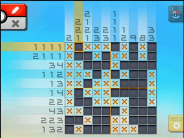 [ Pokemon Picross ] The answer of Standard stage [S07-03] and  the answer of Alt-World stage [A07-06]