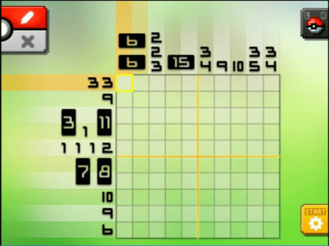 [ Pokemon Picross ] The puzzle of Alt-World stage [A08-01