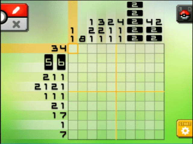 [ Pokemon Picross ] The puzzle of Alt-World stage [A08-03