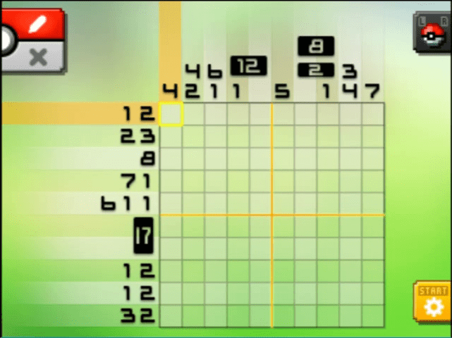 [ Pokemon Picross ] The puzzle of Alt-World stage [A08-04
