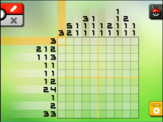 [ Pokemon Picross ] The puzzle of Standard stage [S08-01