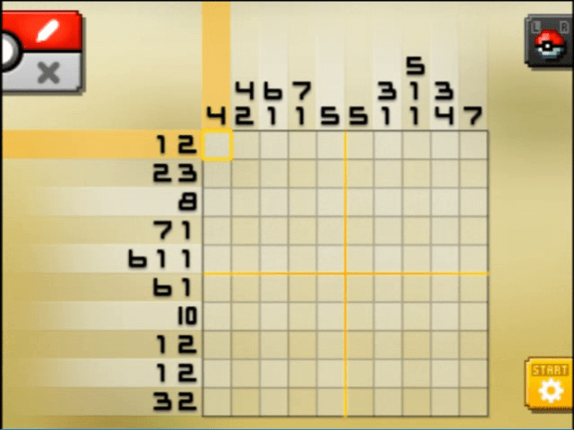 [ Pokemon Picross ] The puzzle of Standard stage [S08-02
