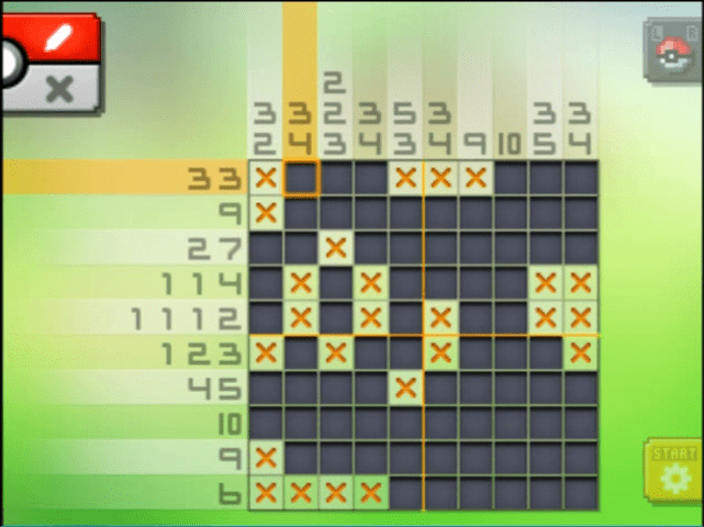 [ Pokemon Picross ] The answer of Standard stage [S08-03] and  the answer of Alt-World stage [A08-01]