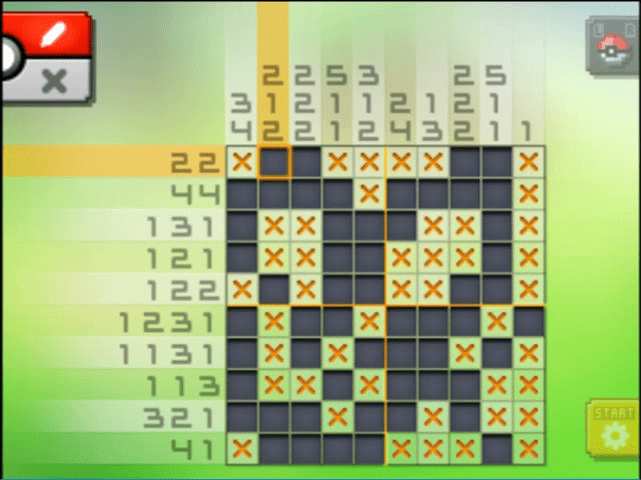 [ Pokemon Picross ] The answer of Standard stage [S08-04] and  the answer of Alt-World stage [A08-02]
