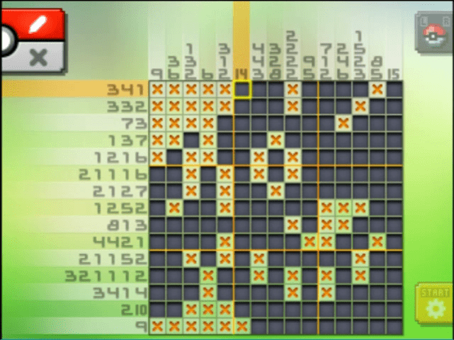 [ Pokemon Picross ] The answer of Standard stage [S08-07] and  the answer of Alt-World stage [A08-07]