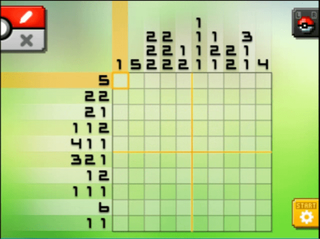 [ Pokemon Picross ] The puzzle of Standard stage [S09-02