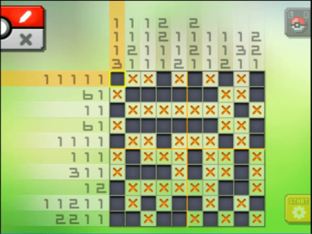 [ Pokemon Picross ] The answer of Standard stage [S09-03] and  the answer of Alt-World stage [A09-05]