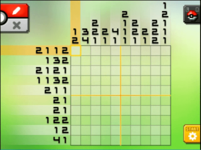 [ Pokemon Picross ] The puzzle of Standard stage [S09-04