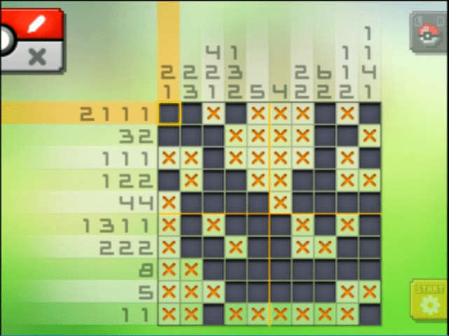 [ Pokemon Picross ] The answer of Standard stage [S09-05] and  the answer of Alt-World stage [A09-04]