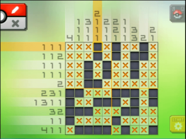 [ Pokemon Picross ] The answer of Standard stage [S09-07] and  the answer of Alt-World stage [A09-07]