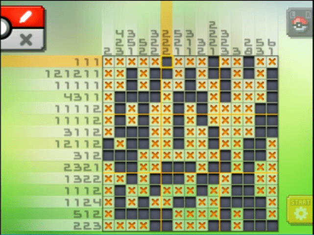 [ Pokemon Picross ] The answer of Standard stage [S09-08] and  the answer of Alt-World stage [A09-08]