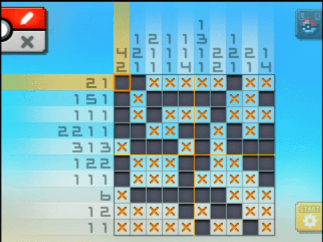 [ Pokemon Picross ] The answer of Standard stage [S10-02] and  the answer of Alt-World stage [A10-08]