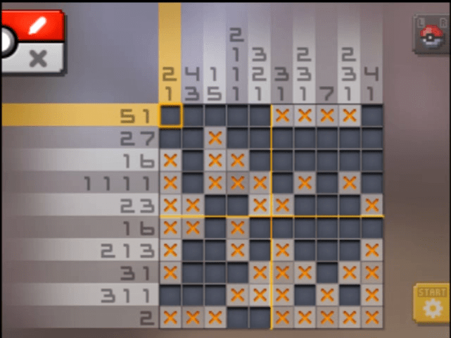 [ Pokemon Picross ] The answer of Standard stage [S10-07] and  the answer of Alt-World stage [A10-09]
