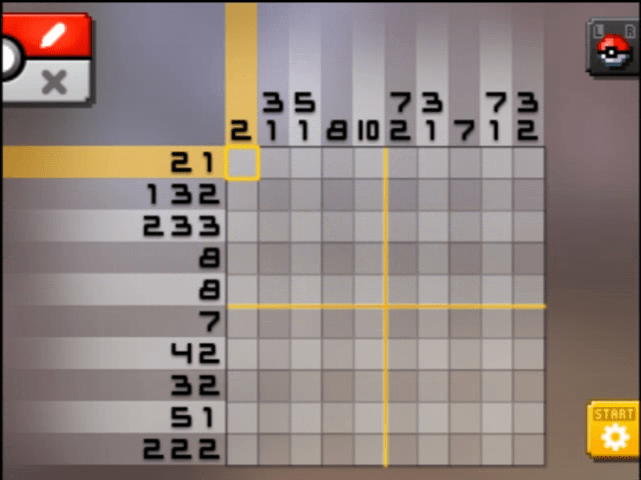[ Pokemon Picross ] The puzzle of Standard stage [S11-03