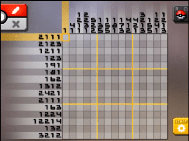 [ Pokemon Picross ] The puzzle of Standard stage [S11-04