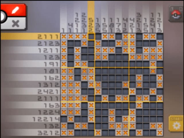 [ Pokemon Picross ] The answer of Standard stage [S11-04] and  the answer of Alt-World stage [A11-04]