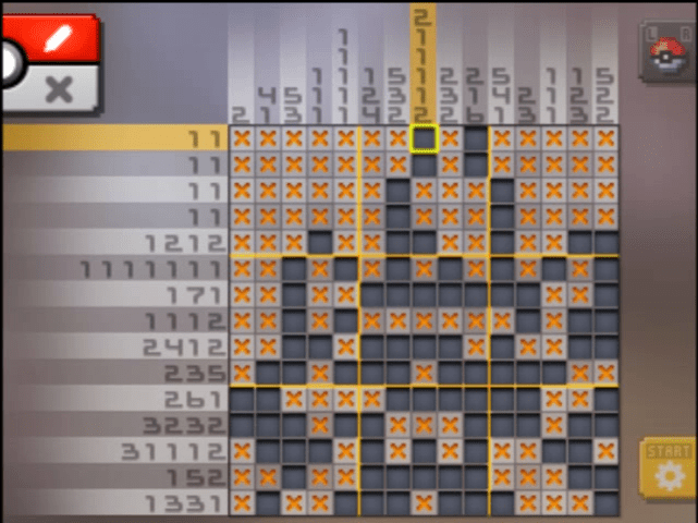 [ Pokemon Picross ] The answer of Standard stage [S11-06] and  the answer of Alt-World stage [A11-07]