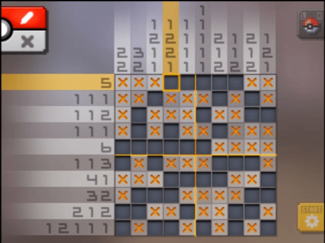 [ Pokemon Picross ] The answer of Standard stage [S11-07] and  the answer of Alt-World stage [A11-05]