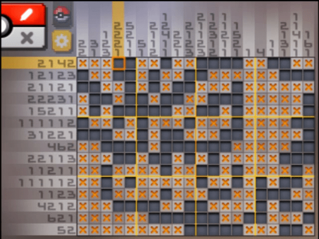 [ Pokemon Picross ] The answer of Standard stage [S11-08] and  the answer of Alt-World stage [A11-08]