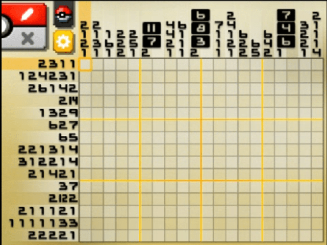 [ Pokemon Picross ] The puzzle of Alt-World stage [A12-09