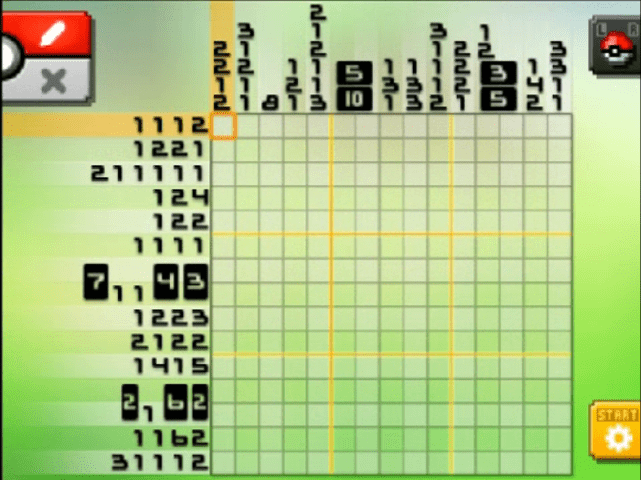[ Pokemon Picross ] The puzzle of Alt-World stage [A14-07